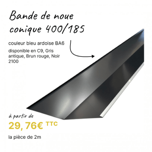 bande de noue conique alu